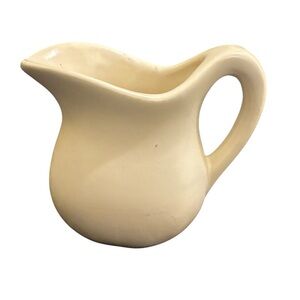 Vintage USA Cream Ceramic Pitcher EUC
